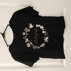 One Clothing Floral Bird Crop Top